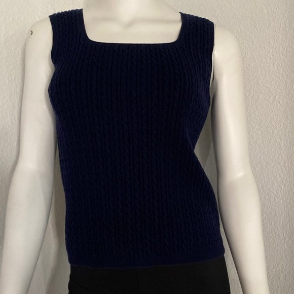Lauren Ralph Lauren Tops - LAUREN RALPH LAUREN Sleeveless top Vest Navy Size M